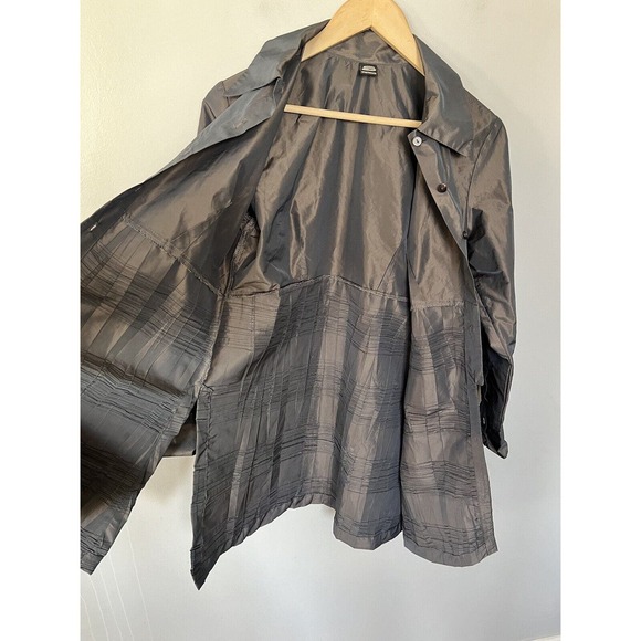 Spirithouse Grey Satan Tunic Length Shirt Jacket Small Lagenlook - Picture 3 of 5